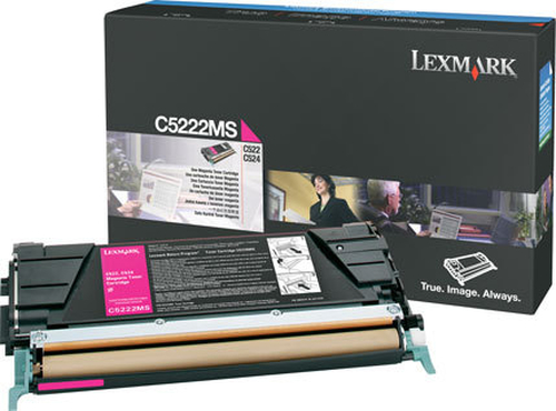 C5222MS Lexmark Magenta Toner Cartridge for C52x Cartouche de toner Original