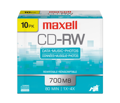 630011 Maxell 630011 CD vierge CD-RW 700 Mo 10 pièce(s)