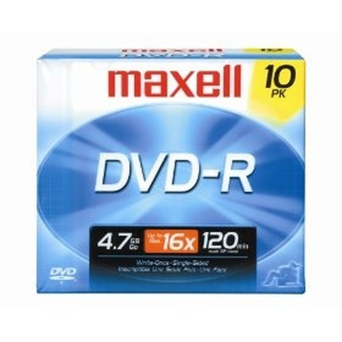 638004 Maxell DVD-R 4,7 Go 10 pièce(s)