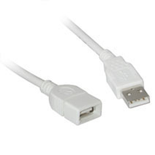 19018 C2G USB A Male to A Female Extension Cable 2m câble USB Blanc