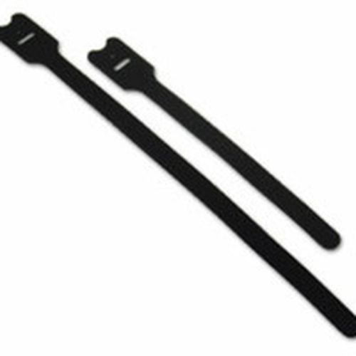 29850 C2G 8in Screw-mountable Hook / Loop Cable Ties 10pk serre-câbles Noir