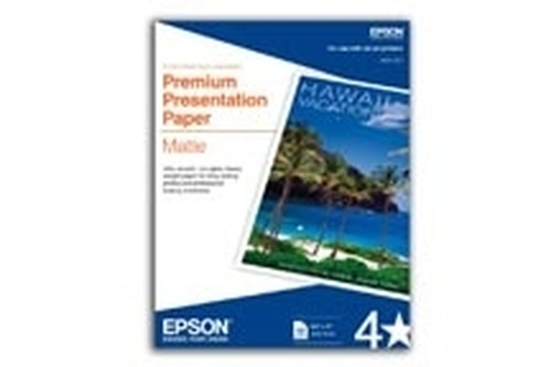 S042180 Epson Premium Presentation Paper Matte - 8.5" x 11" - 100 sheets papier photos