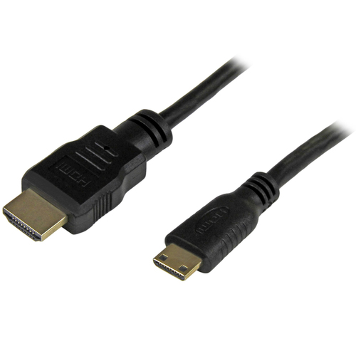 HDMIACMM1 StarTech.com Câble HDMI haute vitesse avec Ethernet 0,3 m - HDMI vers HDMI Mini - M/M