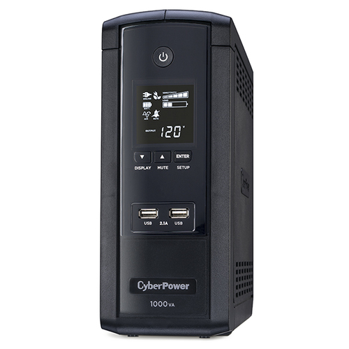 BRG1000AVRLCD Cyberpower brg1000avrlcd alimentation d'énergie non interruptible 1 kva 600 w 10 sortie(s) ca