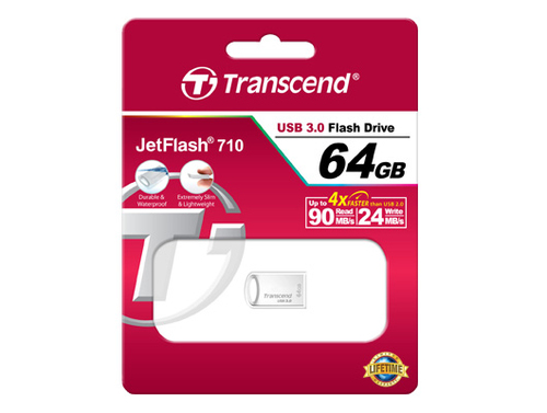 TS64GJF710S Transcend jetflash 710s 64gb lecteur usb flash 64 go usb type-a 3.2 gen 1 (3.1 gen 1) argent