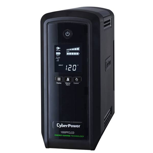 CP1000PFCLCD Cyberpower cp1000pfclcd alimentation d'énergie non interruptible interactivité de ligne 1 kva 600 w 10 sortie(s) ca