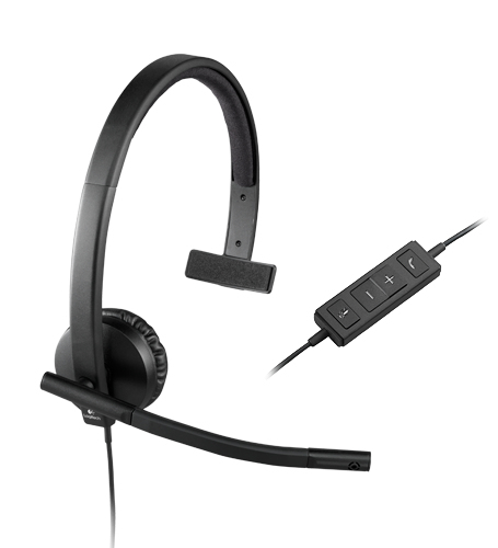981-000570 Logitech usb headset h570e casque avec fil arceau bureau/centre d'appels noir