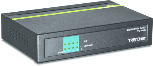 TPE-TG50G Trendnet tpe-tg50g non-géré gigabit ethernet (10/100/1000) connexion ethernet, supportant l'alimentation via ce port (poe) noir