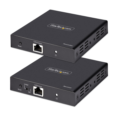 4K70IC-EXTEND-HDMI Startech.com extendeur hdmi 4k sur câble cat5/cat6 - prolongateur vidéo 4k 60hz hdr jusqu'à 70m - extender hdmi 4k, câblage hdmi sur ethernet - sortie audio s/pdif - kit émetteur-récepteur hdmi