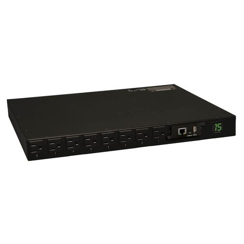 Tripp Lite 1.4kW Single-Phase Switched PDU, 120V Outlets (16 5-15R), 5-15P, 100-127V Input, 12ft Cord, 1U Rack-Mount