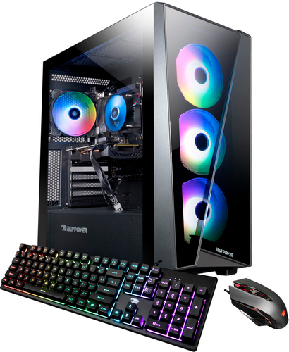 iBuyPower Slate MR2000 i3-12100F Tower Intel® Core™ i3 8 GB DDR4-SDRAM 500 GB SSD Windows 11 Home PC Black