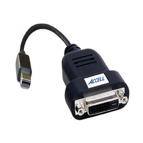 Accell B087B-006B-2 video cable adapter Mini DisplayPort DVI-D Black