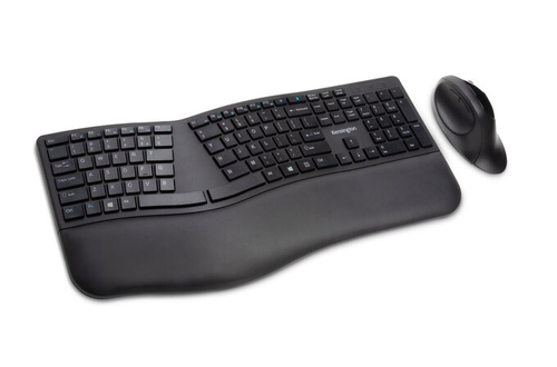 Kensington Pro Fit® Ergo Wireless Keyboard and Mouse (Black)