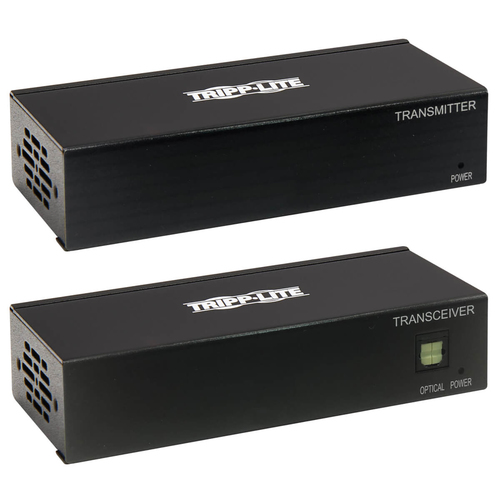 Tripp Lite B127A-111-BDTD DisplayPort over Cat6 Extender Kit, Transmitter and Receiver with Repeater, 4K, 4:4:4, PoC, 230 ft. (70.1 m), TAA