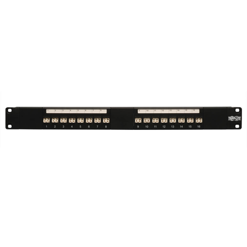 Tripp Lite N490-016-LCLC 16-Port Fiber Patch Panel, 1U (LC/LC), Multimode or Singlemode