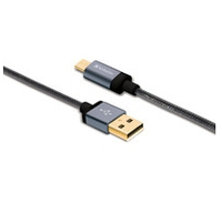 Verbatim 47", microUSB/USB-A USB cable 1.2 m USB A Micro-USB B Black, Silver