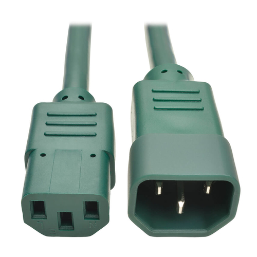 Tripp Lite P004-006-AGN PDU Power Cord, C13 to C14 - 10A, 250V, 18 AWG, 6 ft. (1.83 m), Green