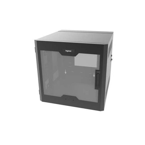 C2G SWM12RUPL-26-26 rack cabinet 12U Wall mounted rack Black