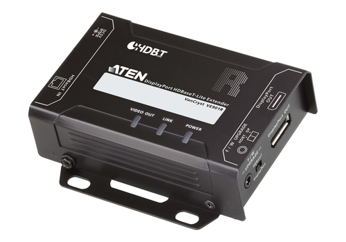 ATEN VE901R AV extender AV receiver Black