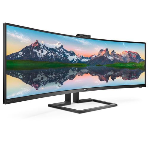 Philips Brilliance 499P9H/27 computer monitor 124 cm (48.8") 5120 x 1440 pixels UltraWide Dual Quad HD LCD Black