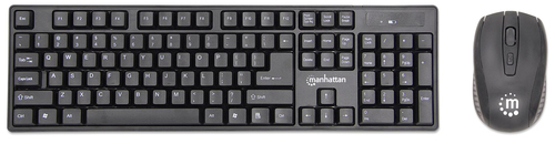 Manhattan 178990 keyboard Mouse included RF Wireless Black