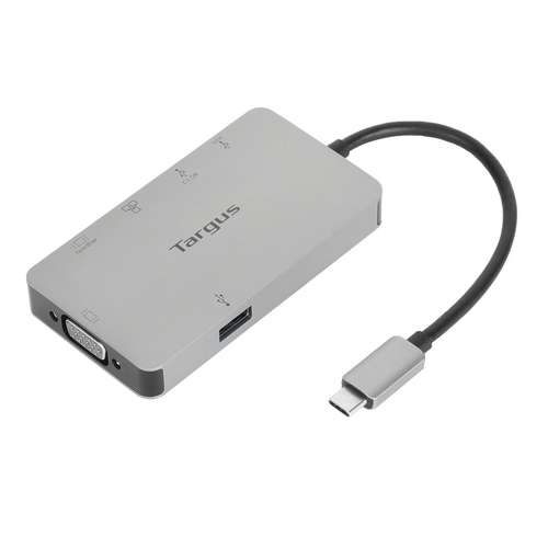 Targus DOCK419USZ notebook dock/port replicator Wired USB 3.2 Gen 1 (3.1 Gen 1) Type-C Grey