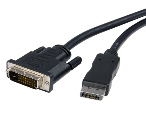 Axiom DPMDLDVIDM10-AX video cable adapter 3 m DisplayPort DVI-D Black