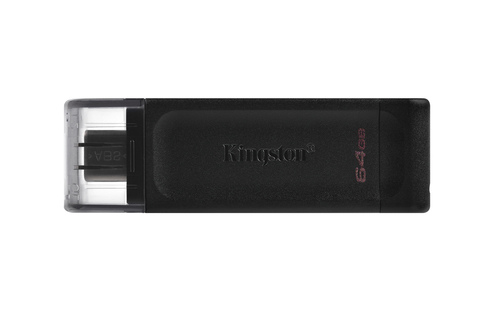 Kingston Technology DataTraveler 70 USB flash drive 64 GB USB Type-C 3.2 Gen 1 (3.1 Gen 1) Black