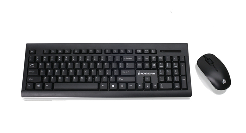 iogear GKM552RB keyboard Mouse included RF Wireless Black