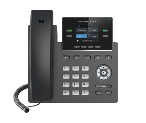 Grandstream Networks GRP2612W IP phone Black 2 lines TFT Wi-Fi