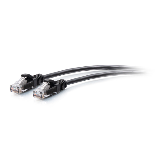 C2G 2.1m Cat6a Snagless Unshielded (UTP) Slim Ethernet Patch Cable - Black