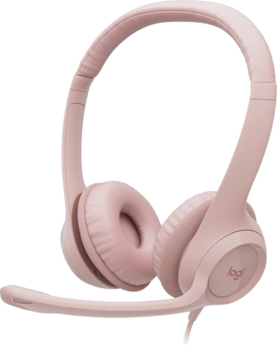 Logitech H390 Headset Wired Head-band Office/Call center USB Type-A Pink