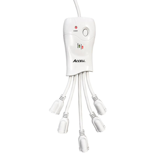 Accell D080B-009F surge protector White 5 AC outlet(s) 120 V 1.8 m