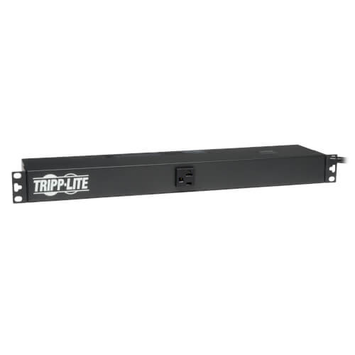 Tripp Lite 2.4kW Single-Phase Basic PDU, 120V Outlets (13 5-15/20R), 5-20P, 15ft Cord, 1U Rack-Mount