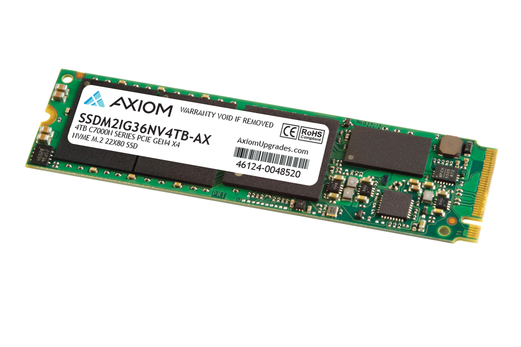 AXIOM 4TB C7000N SERIES PCIE GEN4 X4 NVME M.2 22X80 SSD - 3D NAND