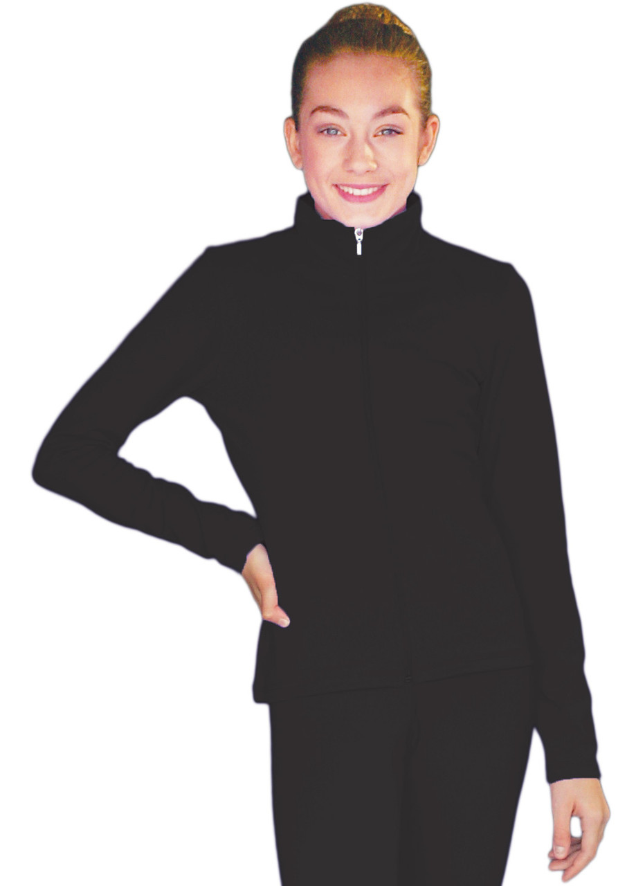 ChloeNoel JS735 Black Elite Solid Jacket w/ Thumb Holes