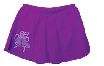 K03 Velvet A Line Skirt with Mini Blue Ribbon Crystals(Custom made, Not return nor exchange)