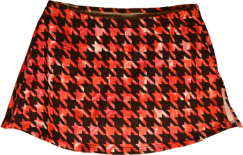 K01 A Line Skate Skirt Houndstooth Fuchsia -----CLEARANCE-FINAL SALE K01 A Line Skate Skirt Houndstooth Fuchsia -----CLEARANCE-FINAL SALE