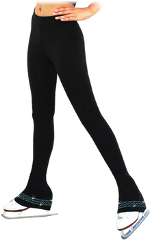P83 Polar Fleece Figure Skating Pants with Crisscross Crystal P83 Polar Fleece Figure Skating Pants with Crisscross Crystal