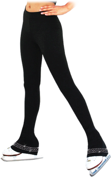 P83 Polar Fleece Figure Skating Pants with Crisscross Crystal P83 Polar Fleece Figure Skating Pants with Crisscross Crystal
