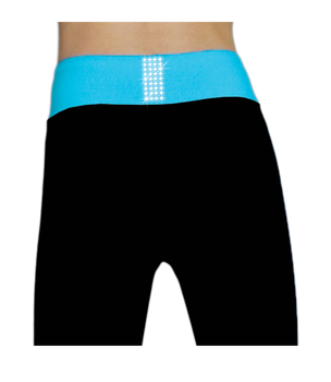 ChloeNoel PS792 3" Waist Band Black/Color Cuffs Elite Figure Skating Pants & Front Pocket & Swarovski Crystal Block 10th view ChloeNoel PS792 3" Waist Band Black/Color Cuffs Elite Figure Skating Pants & Front Pocket & Swarovski Crystal Block 10th view