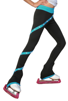 ChloeNoel P636F Spiral Light Weight Fleece Figure Skating Pants with matching Swarovski crystals ChloeNoel P636F Spiral Light Weight Fleece Figure Skating Pants with matching Swarovski crystals