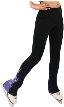 Chloe Noel PS883P Contract Elite Polartec Spiral Fleece Figure Skating Pants with Crystals 4th view