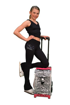 ChloeNoel P22 All Black 3Inch Waist Band Skate Figure Skating Pants 7th view ChloeNoel P22 All Black 3Inch Waist Band Skate Figure Skating Pants 7th view