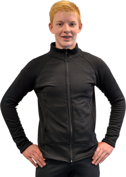 ChloeNoel J22U Black - Unisex Polar Fleece Figure Skating Jacket with Pockets ChloeNoel J22U Black - Unisex Polar Fleece Figure Skating Jacket with Pockets