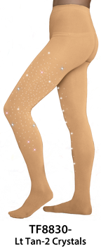 Footed Ice Skating Tights 8830 with 2Crystals Footed Ice Skating Tights 8830 with 2Crystals