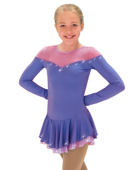 DLS905 Long Supplex Body Mesh Dresses (Periwrinkle) DLS905 Long Supplex Body Mesh Dresses (Periwrinkle)
