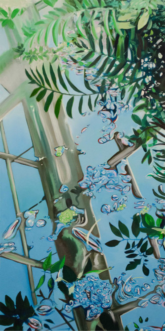 Tangled, Oil on Canvas, 36x18", 2024 by Kayla St-Pierre