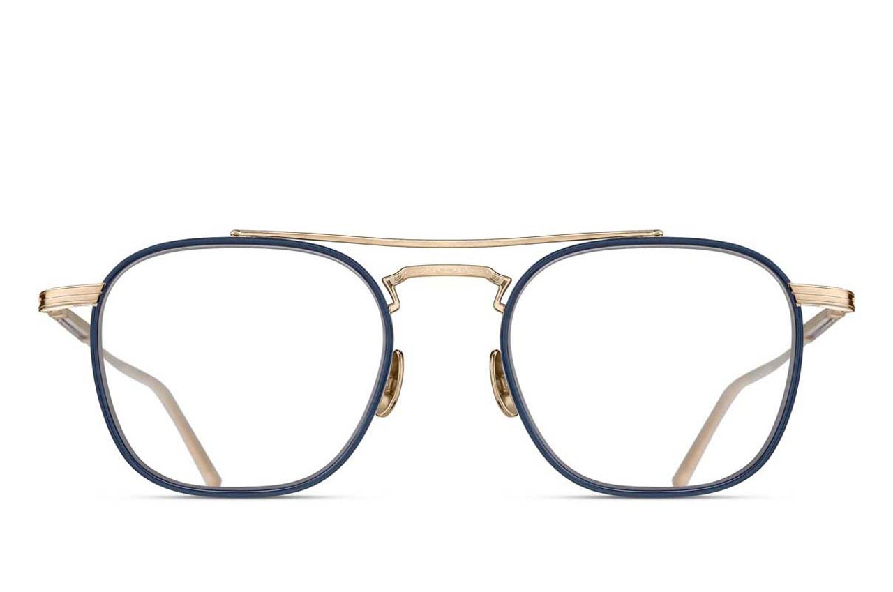 メガネ MATSUDA Matsuda - M3149.RX - brushed gold navy clear M3149 | MATSUDA | ESSENTIAL Collection | Exclusive Eyewear