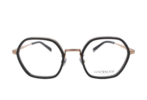 ALTHENA 02, Gold & Wood glasses, luxury, opthalmic eyeglasses